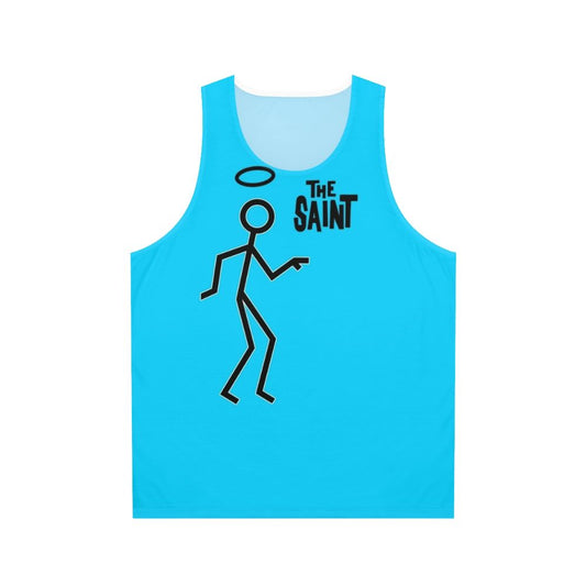 Retro unisex tank top inspired by The Saint TV series