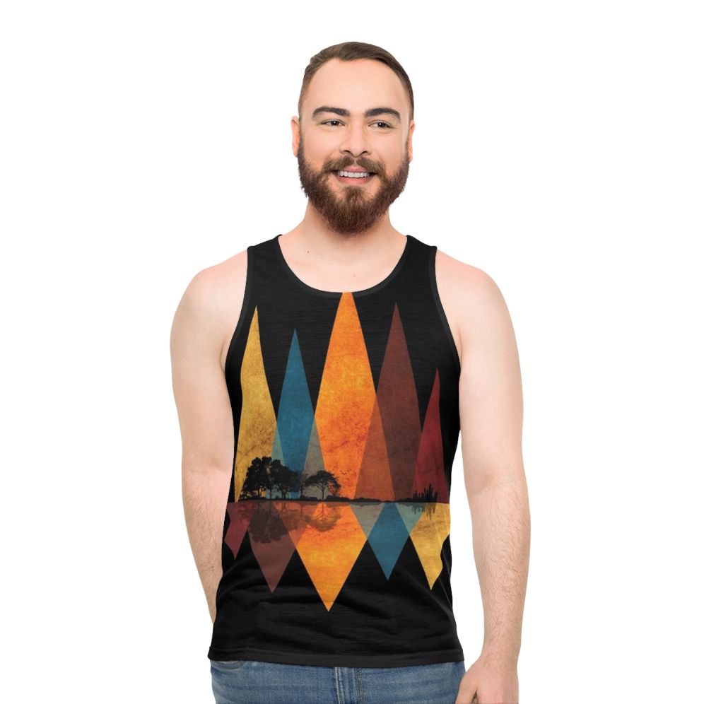 Nature Guitar Unisex Tank Top - men