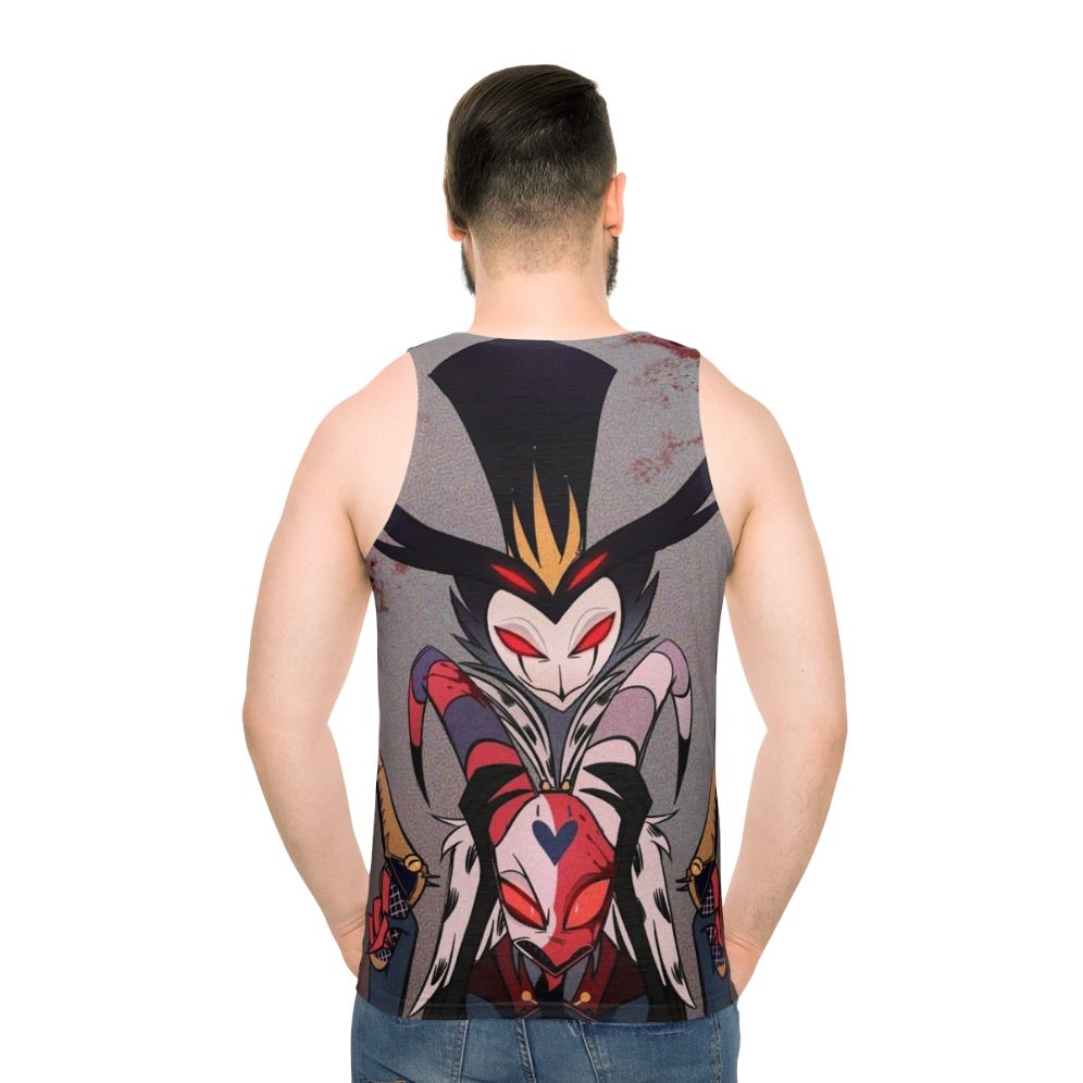 Helluva Boss Stolas Anime Unisex Tank Top - men back