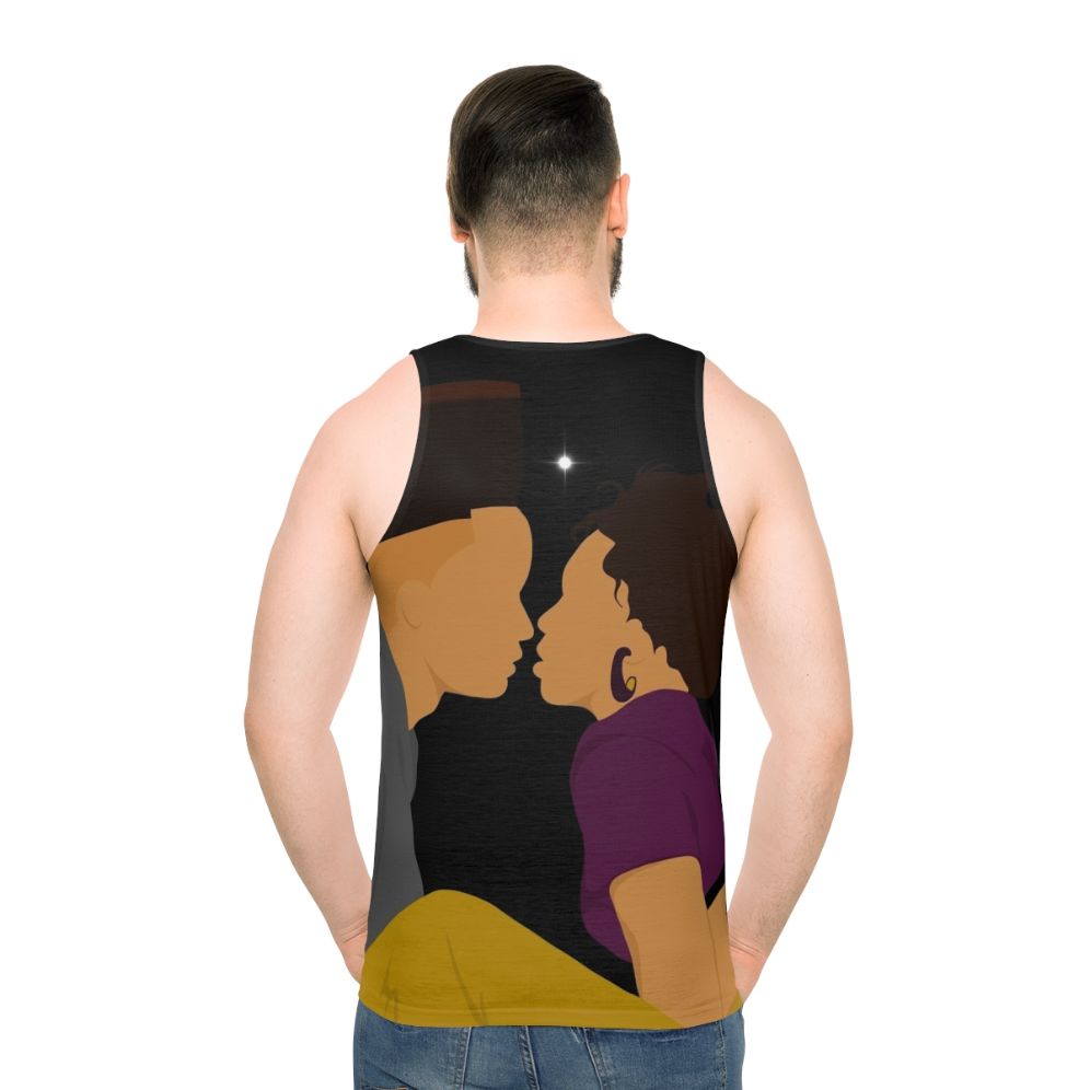 90s fashion unisex tank top with House Party and Eddie Murphy theme - men back