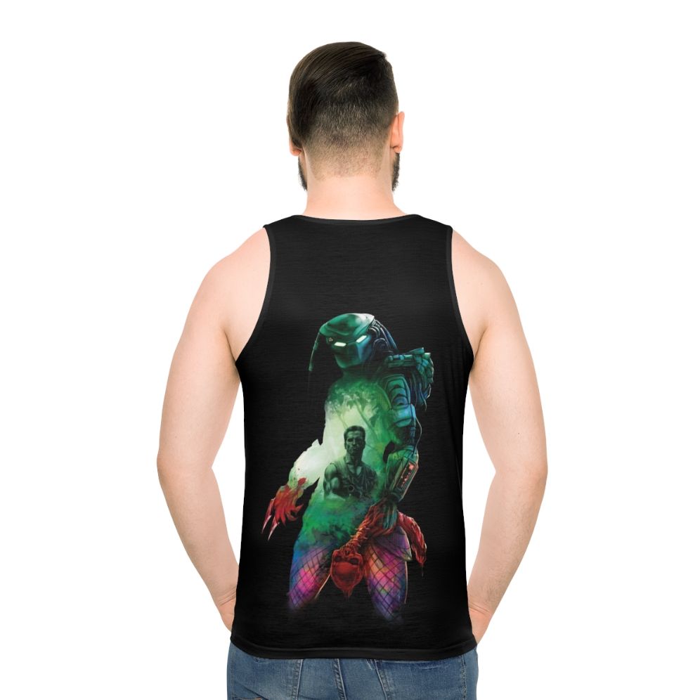 Predator Alien Hunting Unisex Tank Top - men back