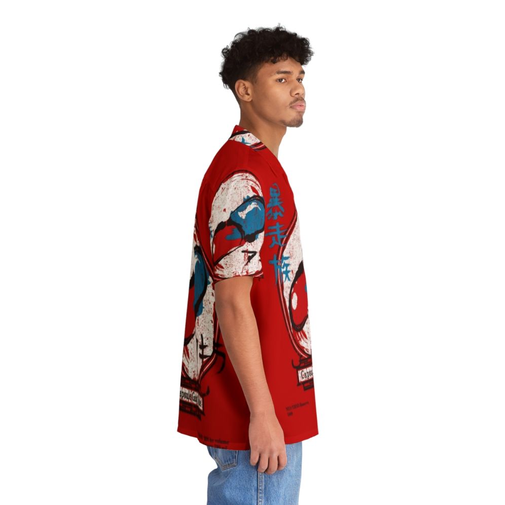 Capsule Gang Sake Hawaiian Shirt featuring Akira anime characters - People Pight