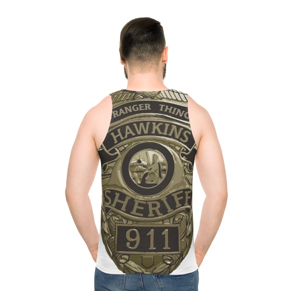 Stranger Things Hopper Unisex Tank Top - men back