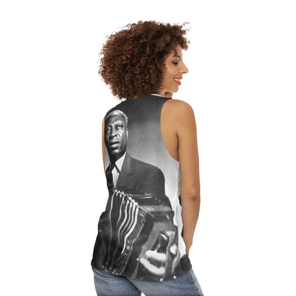 Unisex Leadbelly Blues Music Tank Top - women back