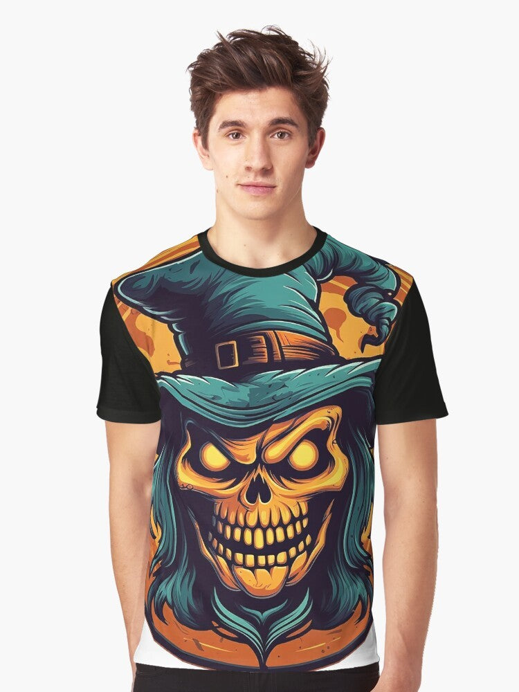 Spooky smile graphic Halloween t-shirt - Men