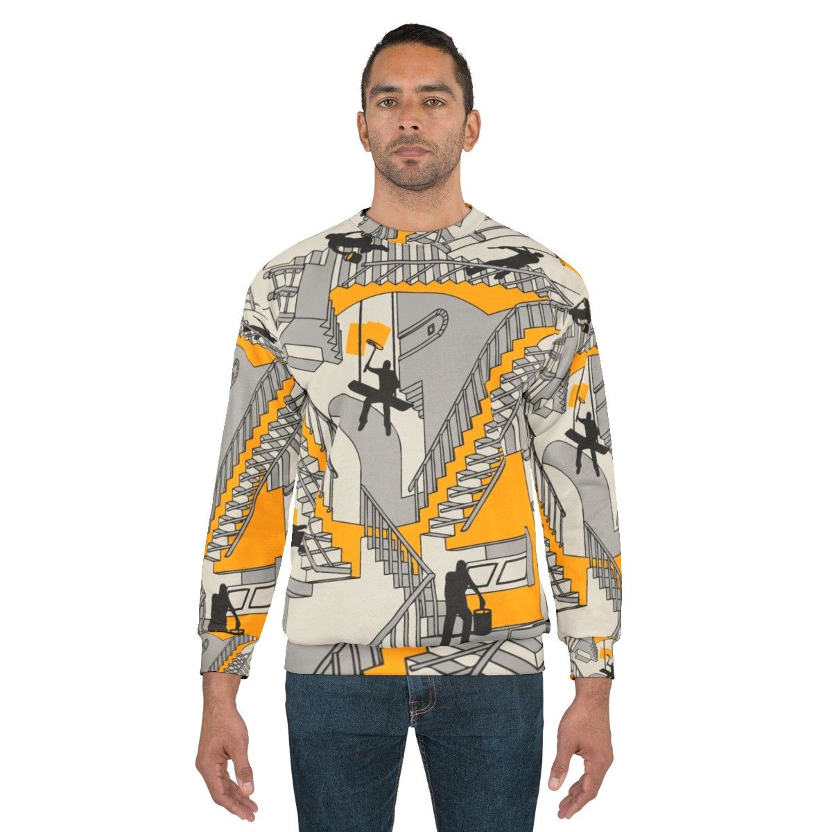 Geometric home improvement dimension sweatshirt - men