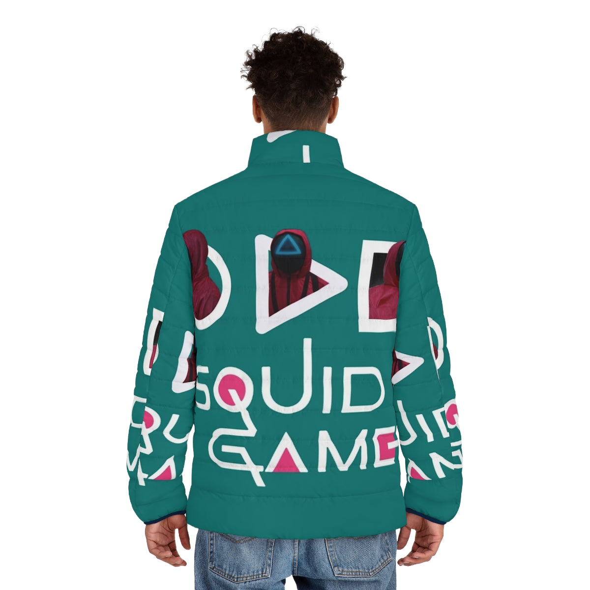 Squid Game Puffer Jacket - Collectible Jacket Inspired by Netflix's Squid Game - men back