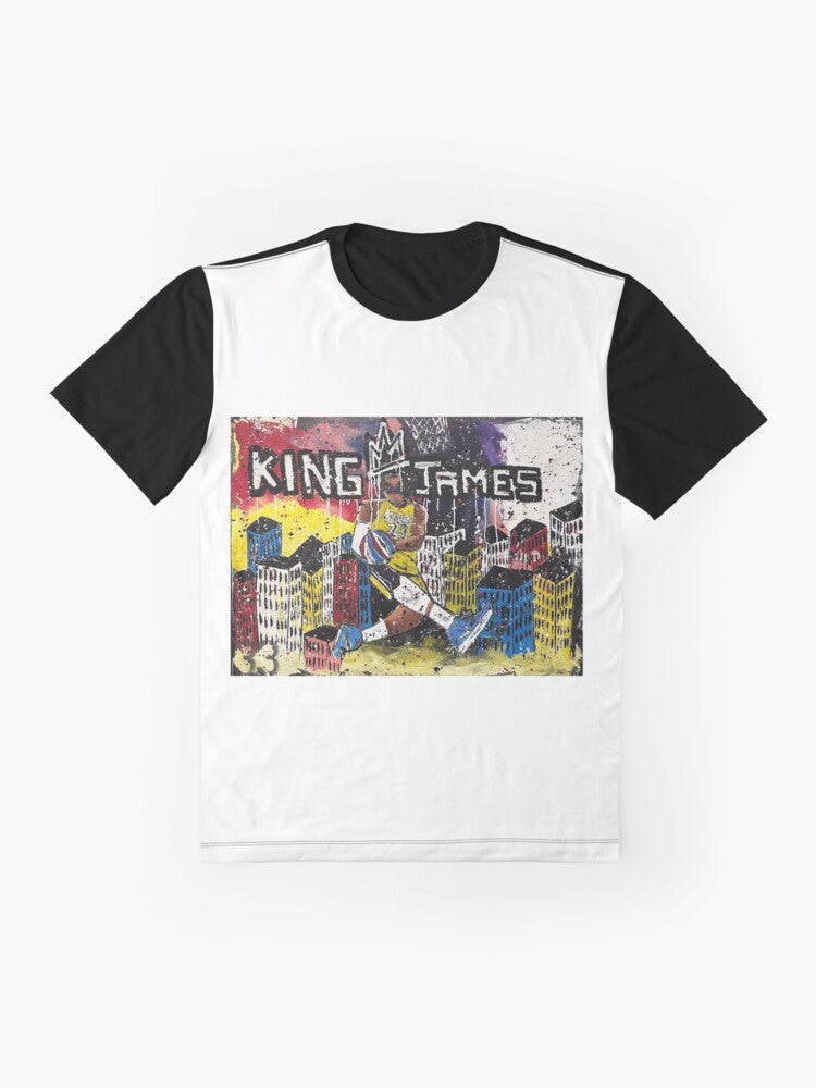 LeBron James Graphic Lakers NBA T-Shirt - Flat lay