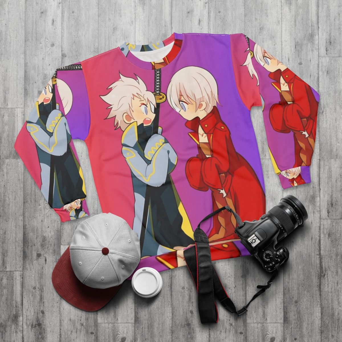 Devil May Cry Demon Hunter Sweatshirt - flat lay