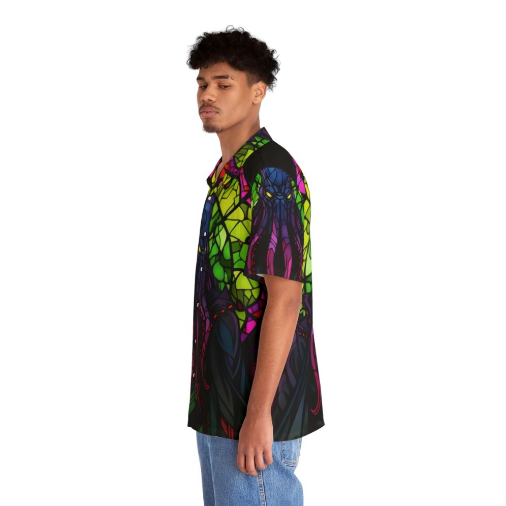 Stained Glass Mindflayer Hawaiian Shirt - People Left