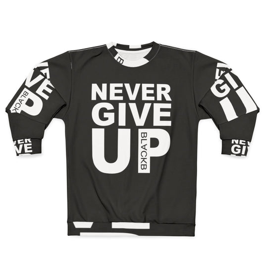 Never Give Up Inspirational Sweatshirt featuring Mohamed Salah