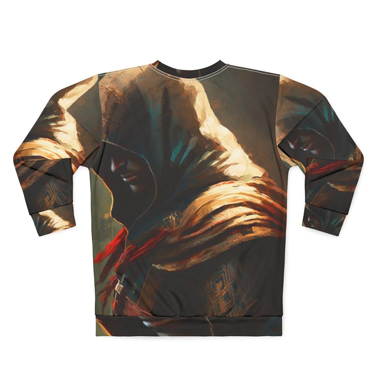 Assassins Creed Painting Inspired Gaming Sweatshirt - Back