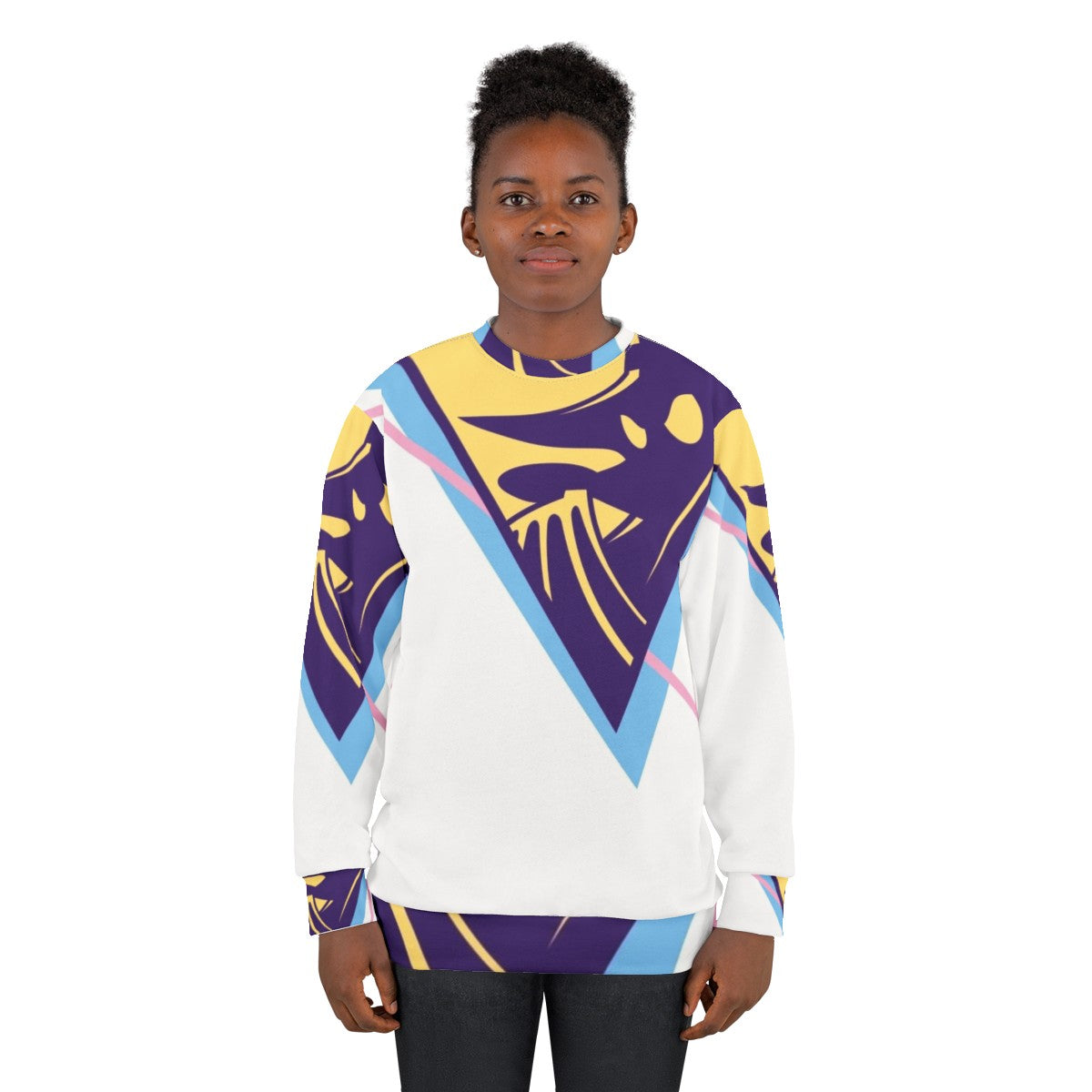 90s retro darkwing duck sweatshirt featuring classic cartoon superhero design - women