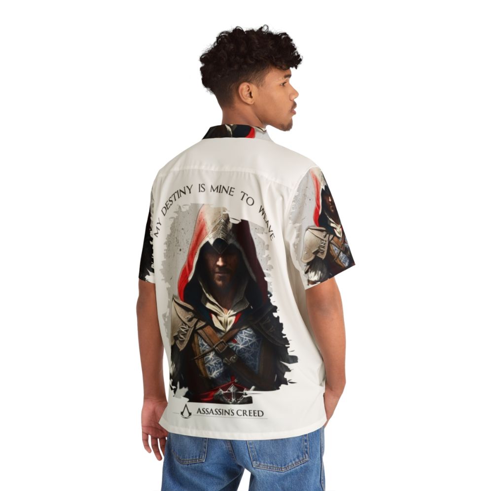 Assassins Creed Destiny Hawaiian Shirt - Flat lay