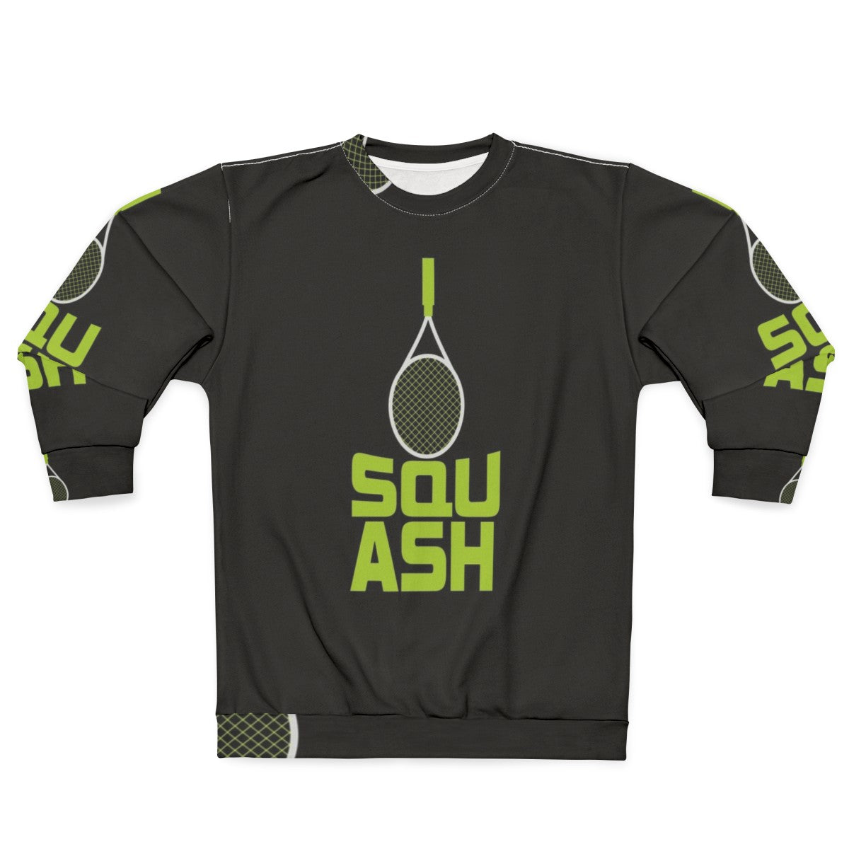 Squash racket and ball sports sweatshirt