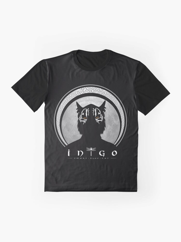 Inigo silhouette graphic design on a t-shirt - Flat lay