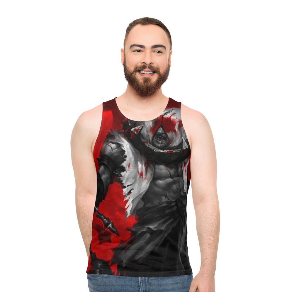 The Repentant Unisex Tank Top, a dark fantasy inspired design - men