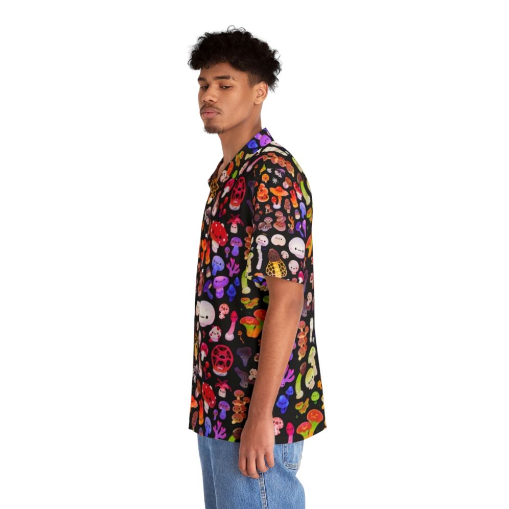 Mushroom Hawaiian Shirt - Nature Inspired Cottagecore Fashion - People Left