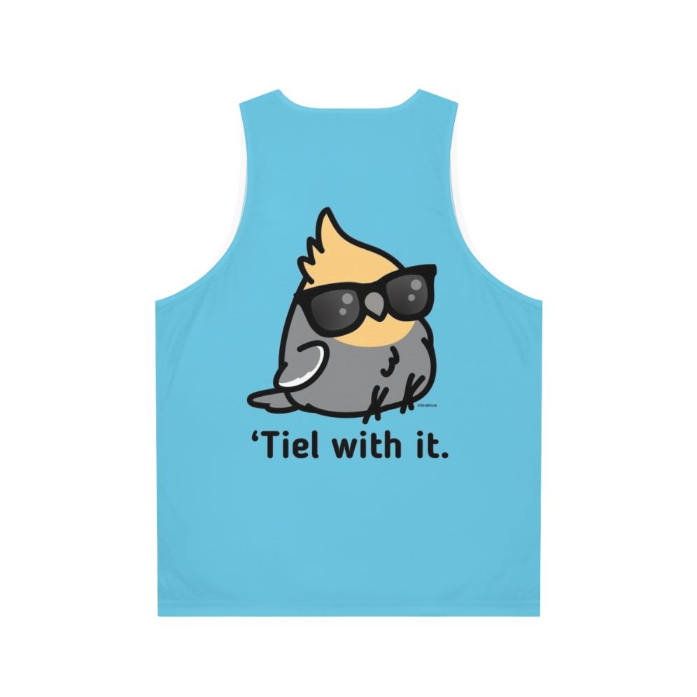 Cockatiel Unisex Grey Tank Top - Back