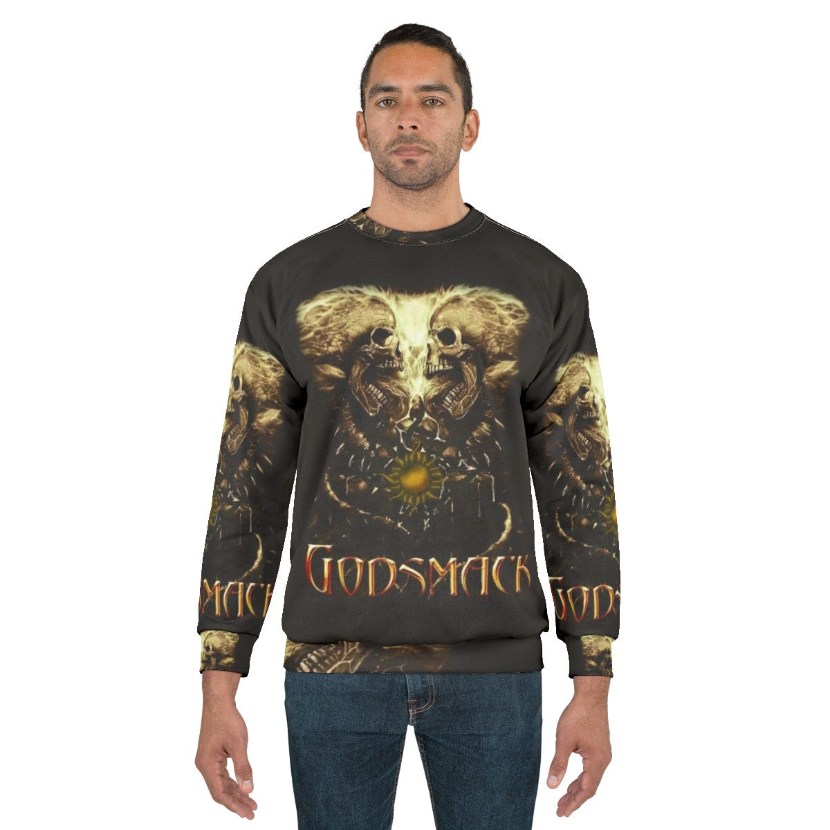 Retro Godsmack Band Sweatshirt - men