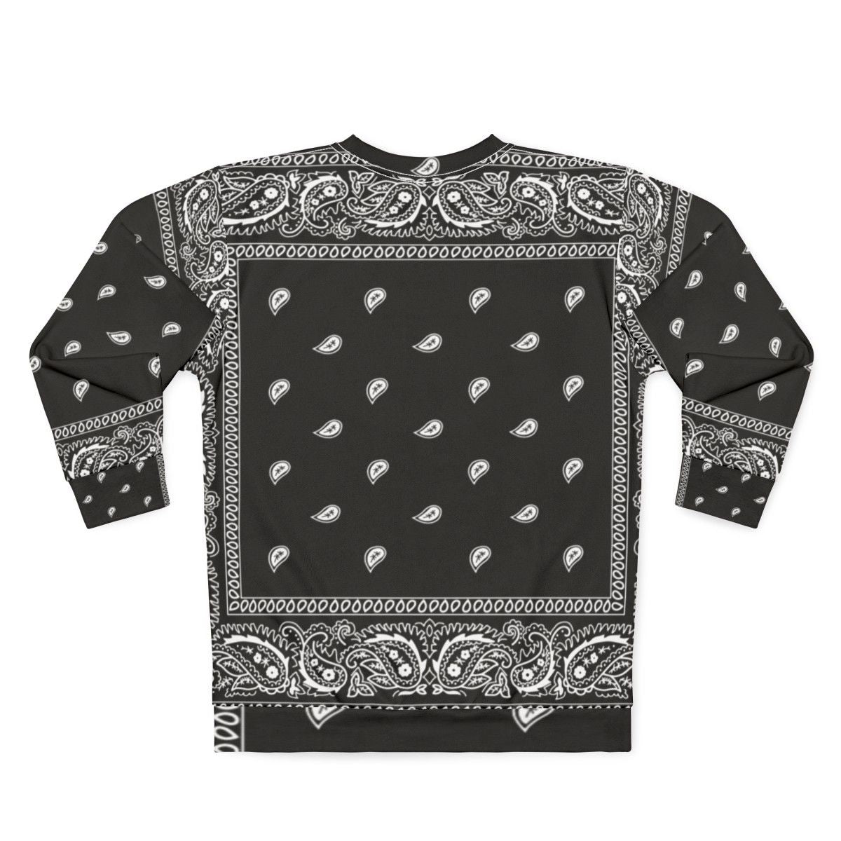 Urban Black Bandana Sweatshirt - Back