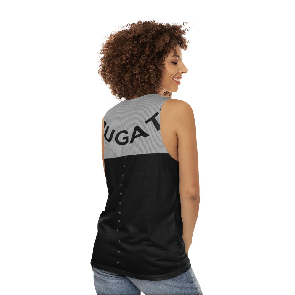 Mugatu Unisex Tank Top - women back