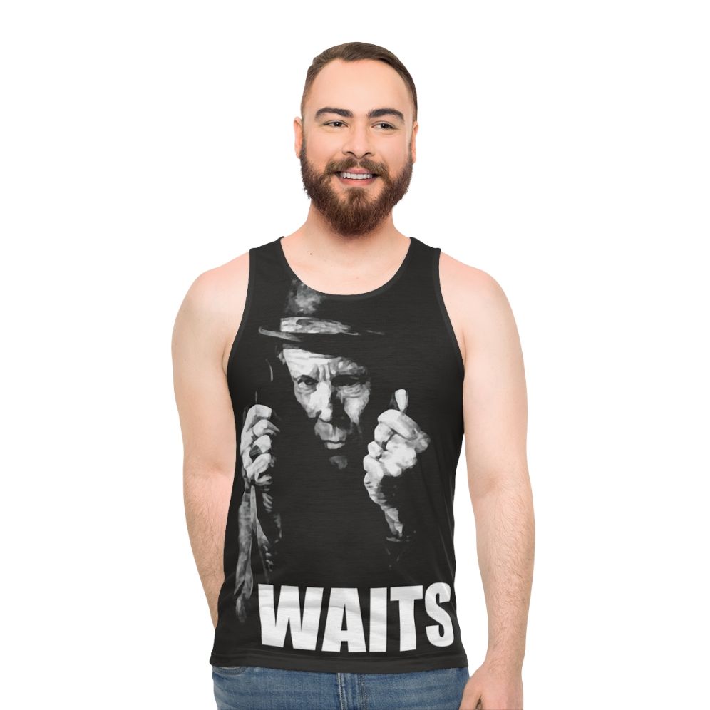 Tom Waits Unisex Music Tank Top - men