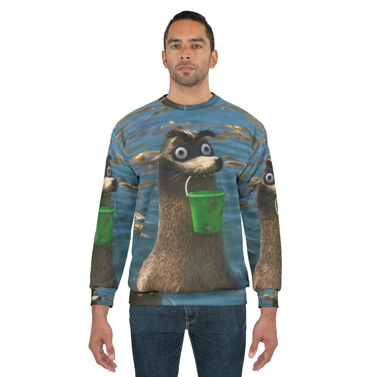 Gerald the clownfish from Finding Dory and Finding Nemo cartoon character sweatshirt - men