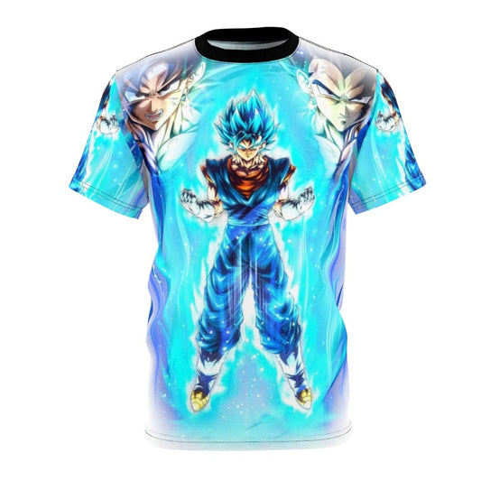 Super Saiyan Blue Vegito anime-inspired t-shirt design