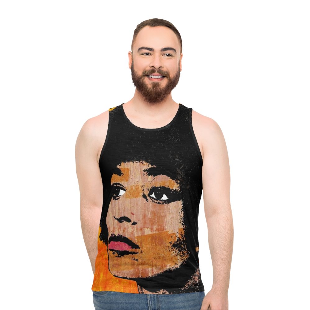 Angela Davis Unisex Tank Top - men