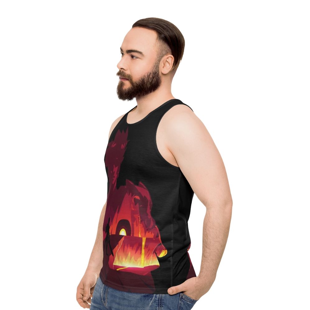 Zagreus Hades Unisex Tank Top - Greek Mythology Video Game Fan Art - men side