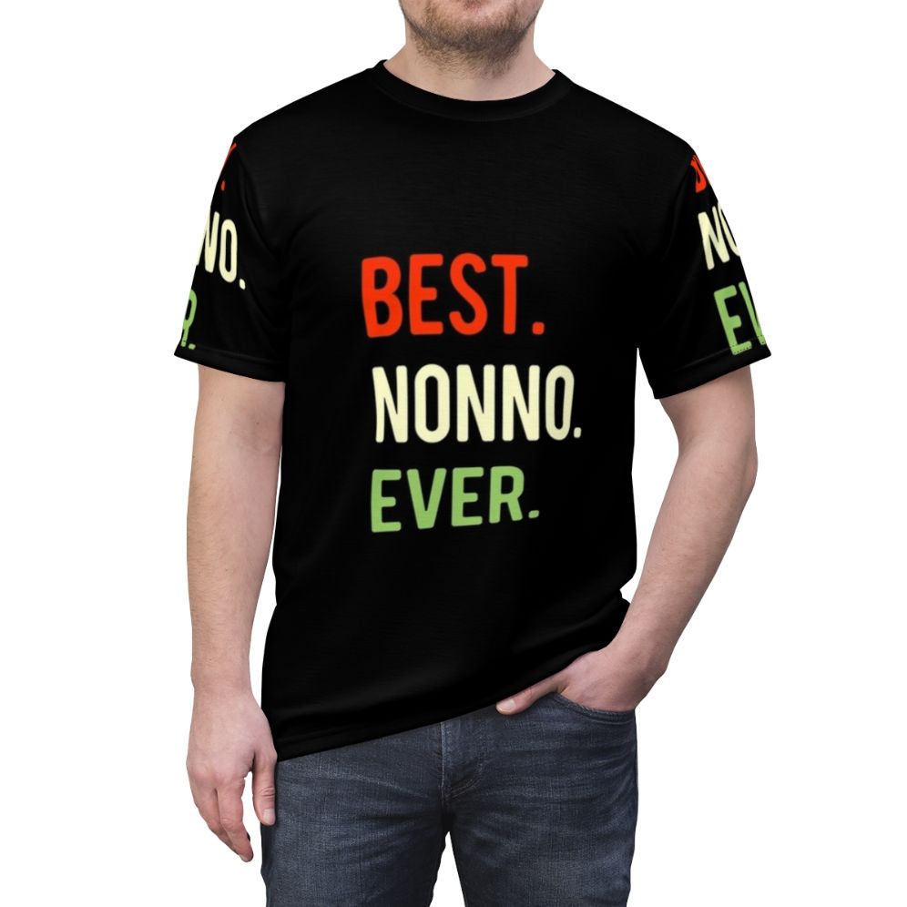 "Best Nonno Ever" Graphic T-Shirt for Grandparent - men front