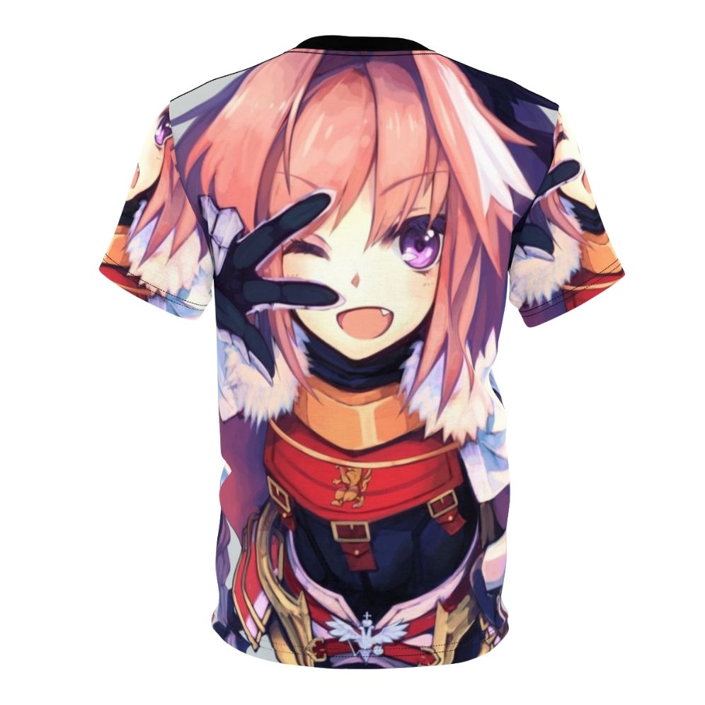 Anime-inspired Astolfo t-shirt design featuring the popular character from the Fate series - Back