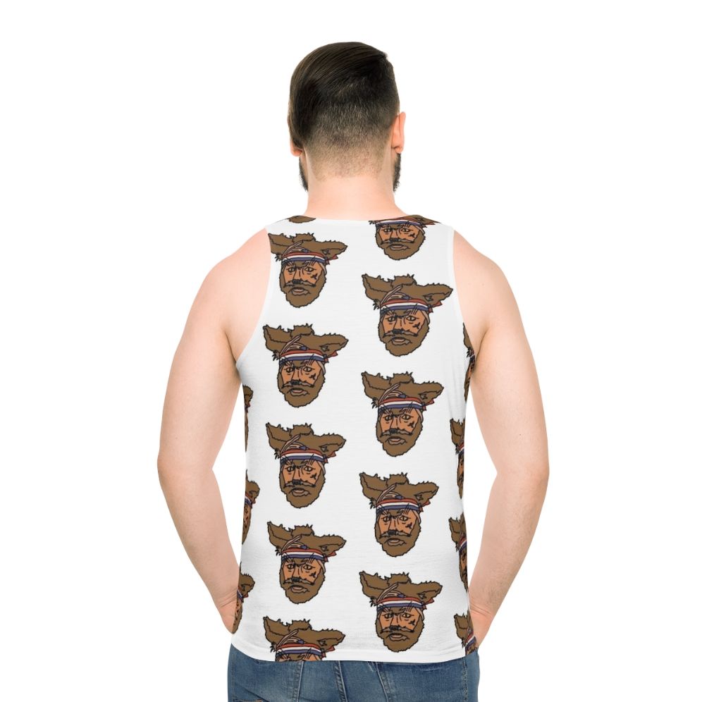 The Mighty Boosh Crack Fox Unisex Tank Top - men back