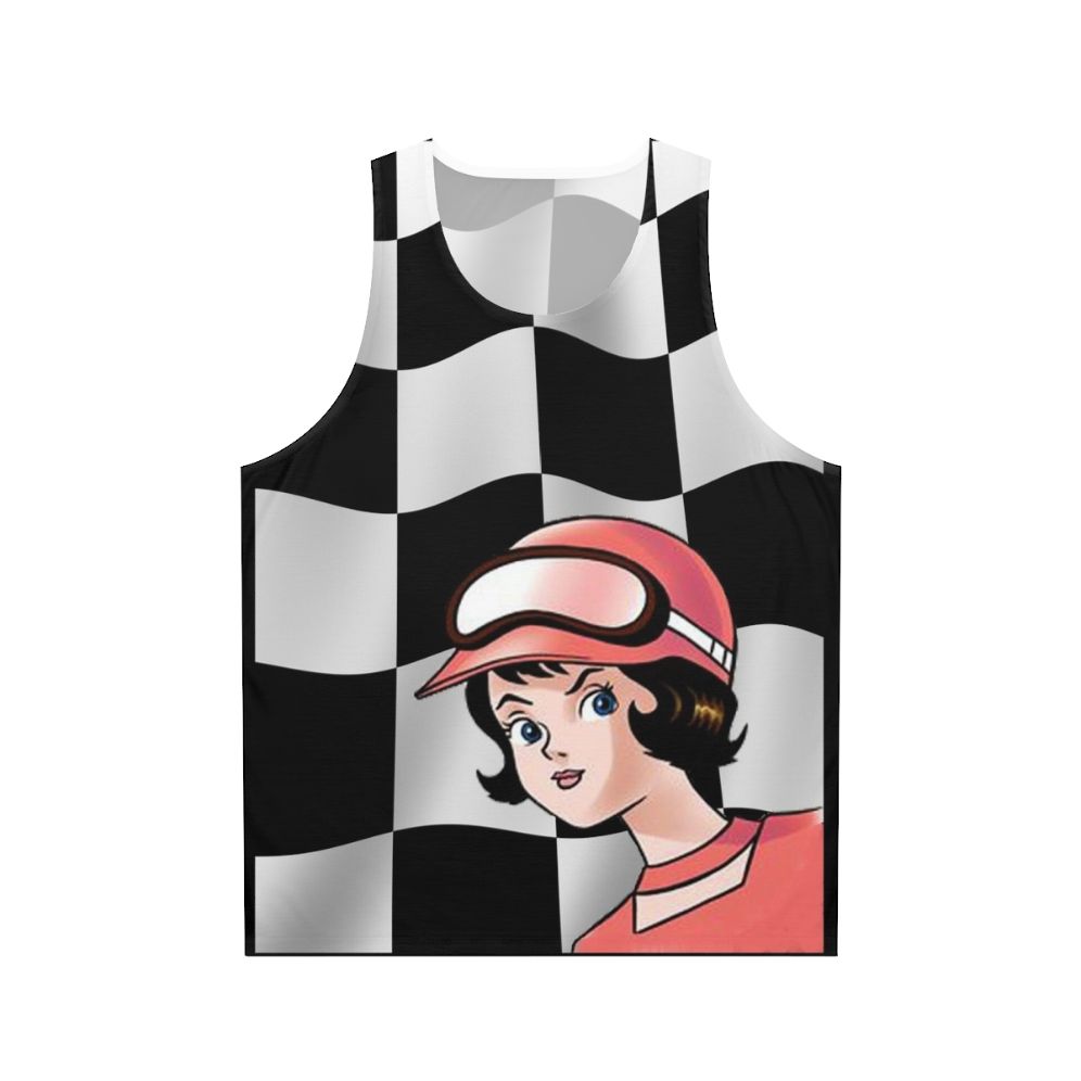 Speed Racer Checkered Flag Unisex Tank Top