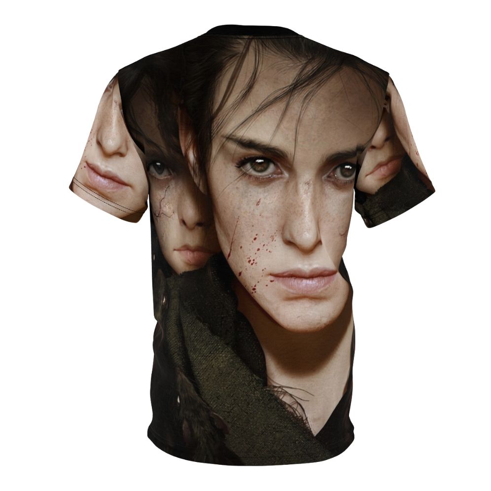 Plague Tale Inspired Gamer AOP T-Shirt with Focus Keyword - Back