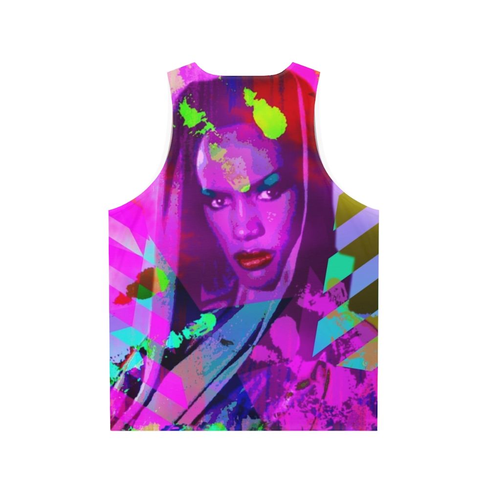 Unisex Grace Jones inspired LGBTQ pride tank top - Back