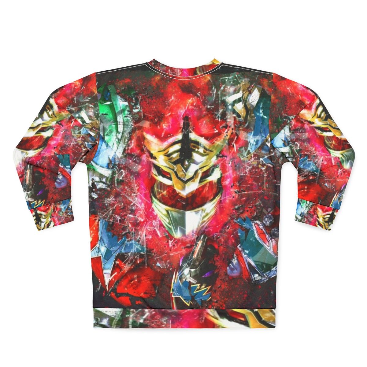 Lord Drakkon Power Rangers Sweatshirt with 90s Kids Shows, Turbo Zeo Ranger, and Dinosaur Themed Design - Back