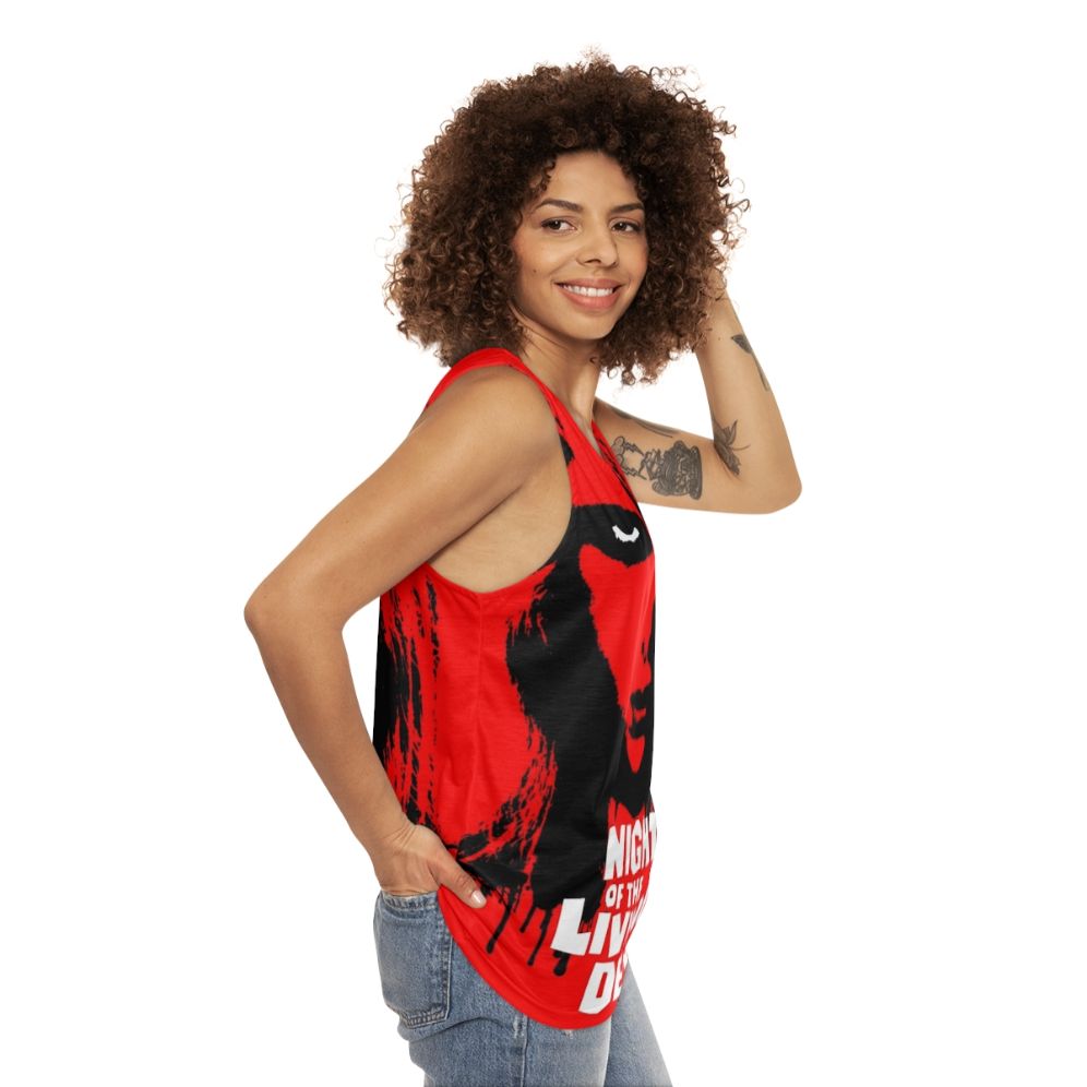 Night of the Living Dead horror zombie unisex tank top - women side