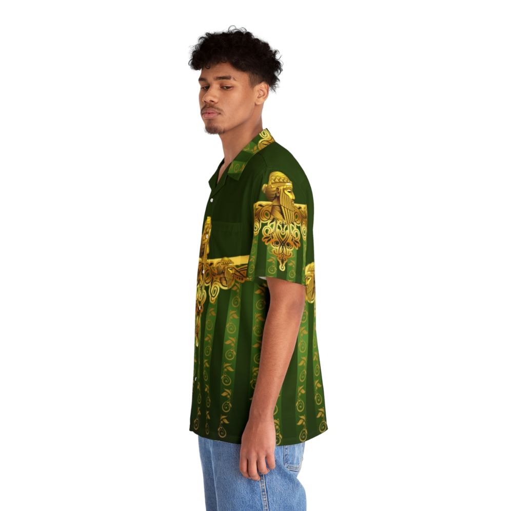 Assyrian King Sargon II Hawaiian Shirt - People Left