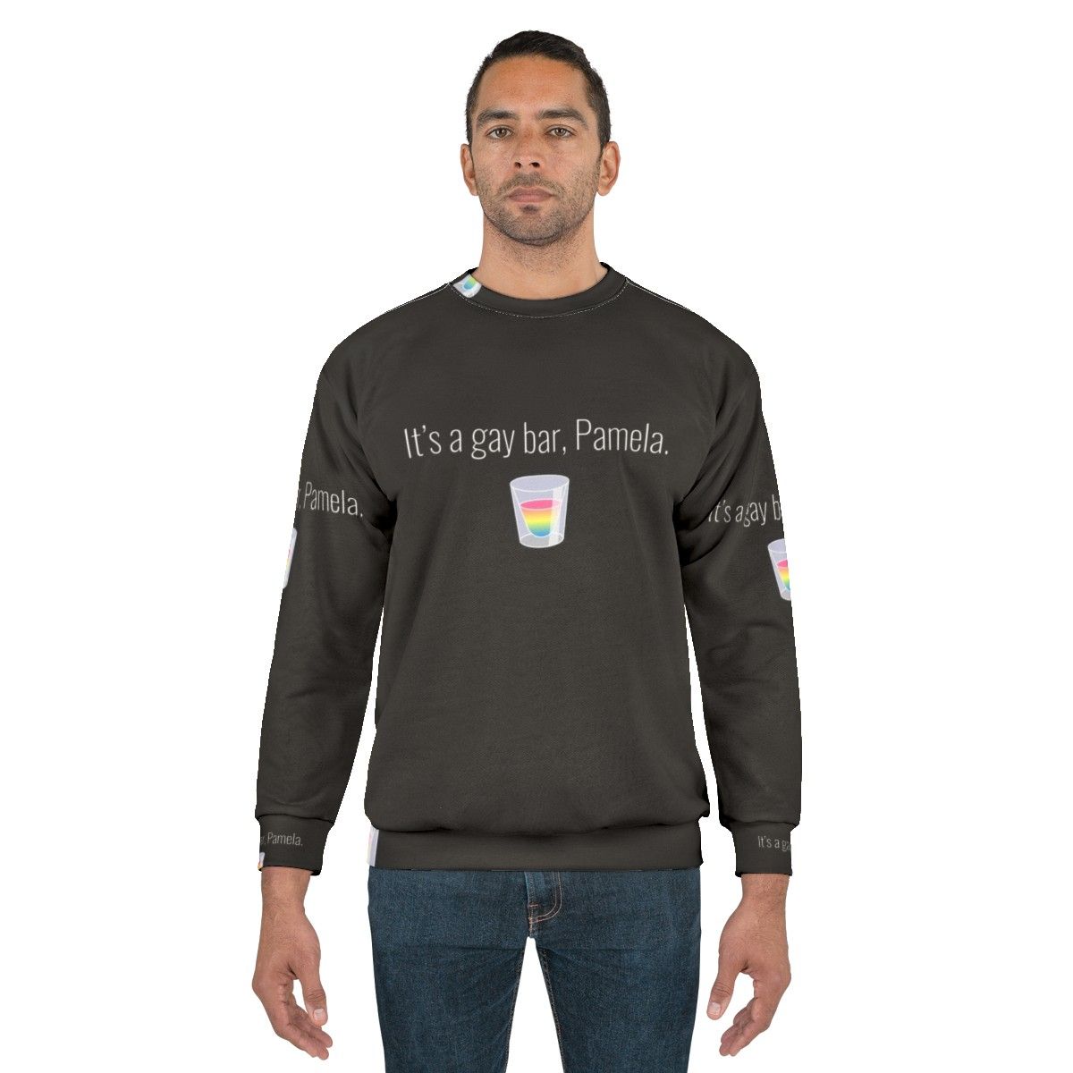 Gay Bar Pamela Sweatshirt - LGBTQ Graphic Sweatshirt for Queer Fashion - men