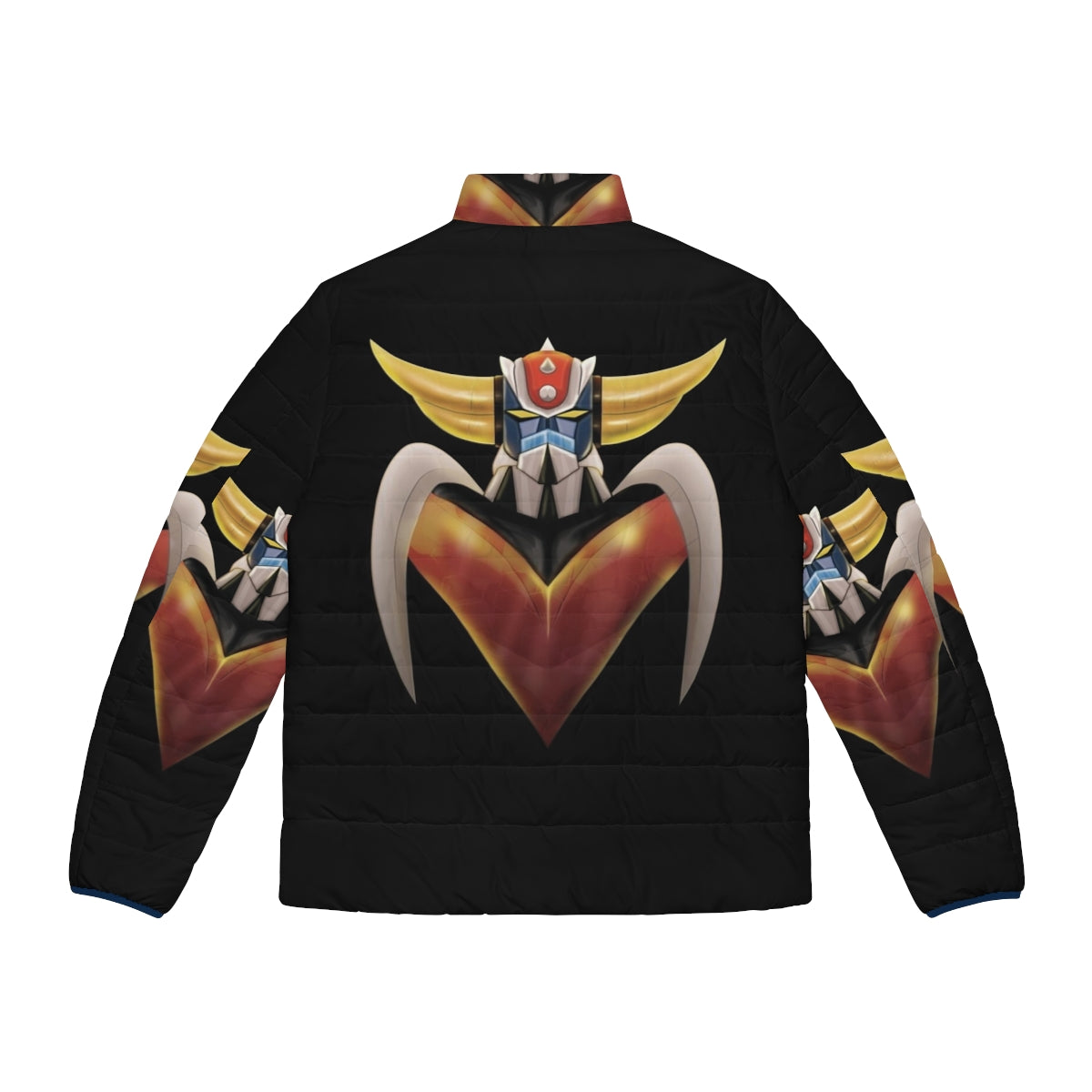 UFO Robot Grendizer Anime Puffer Jacket featuring the iconic Japanese robot character - Back