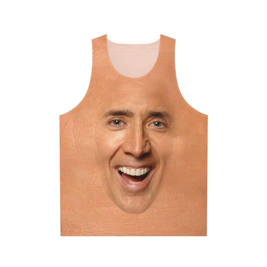 Nicolas Cage Meme Unisex Tank Top