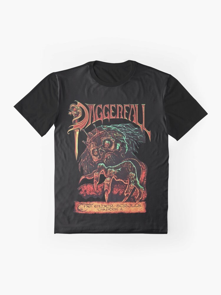 Elder Scrolls Daggerfall graphic t-shirt featuring the iconic game logo - Flat lay