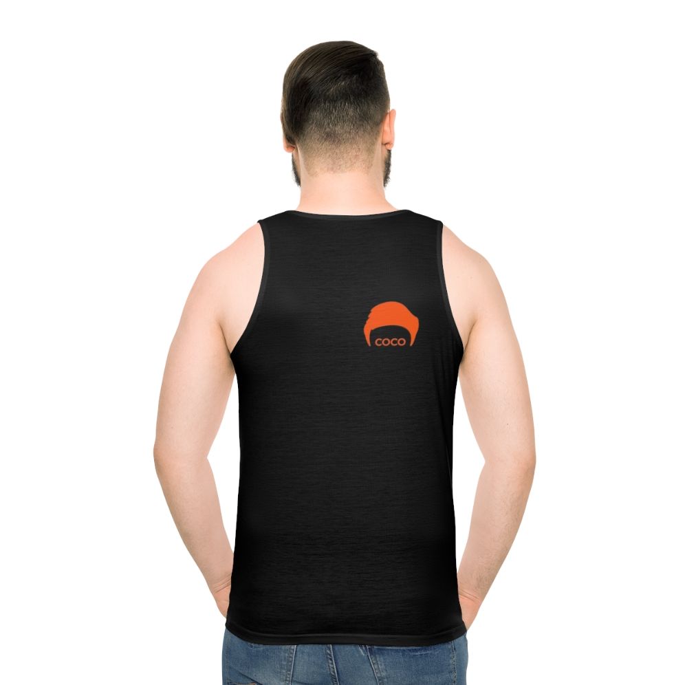 Coco Unisex Anime Hair Tank Top - men back