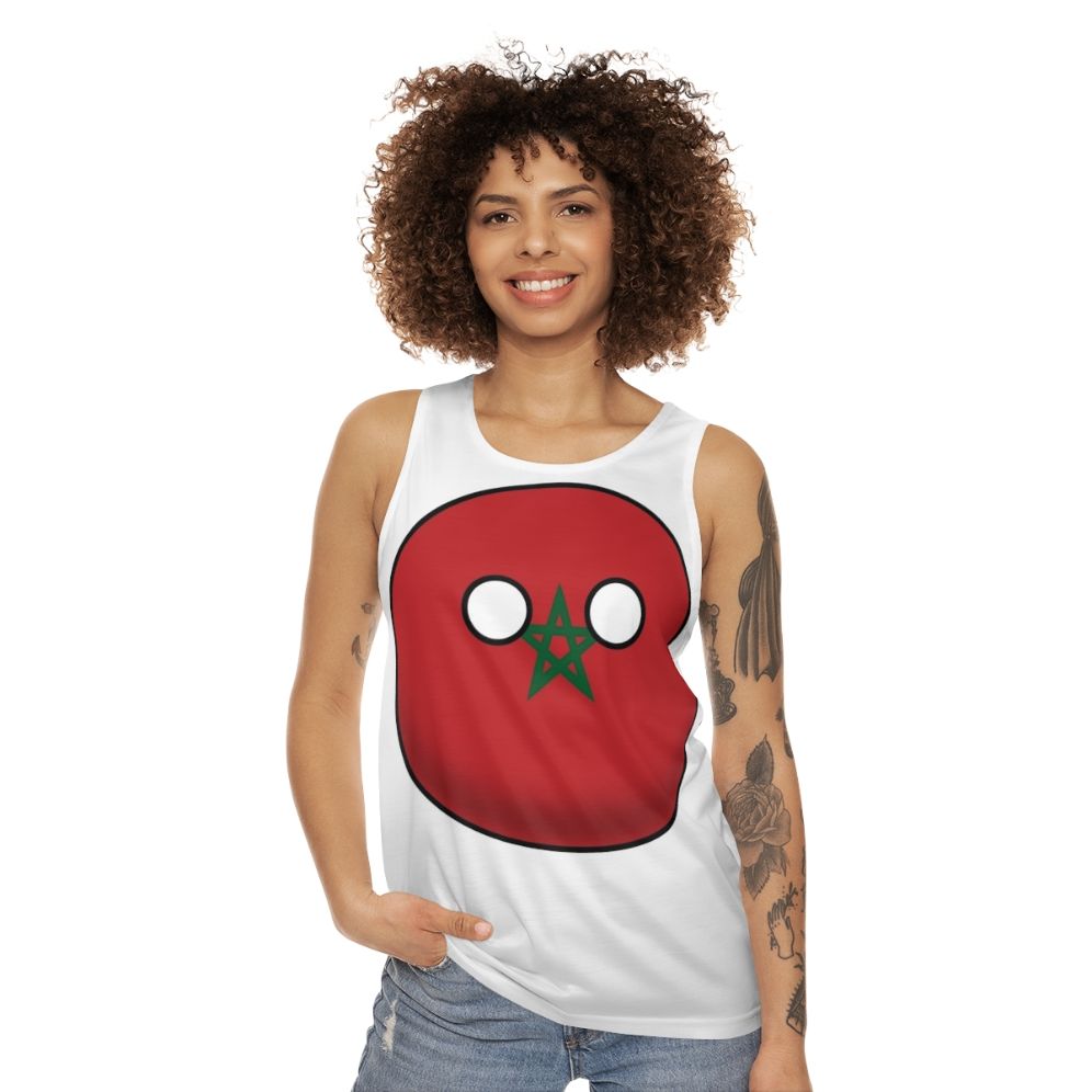 Morocco Countryball Unisex Tank Top - women