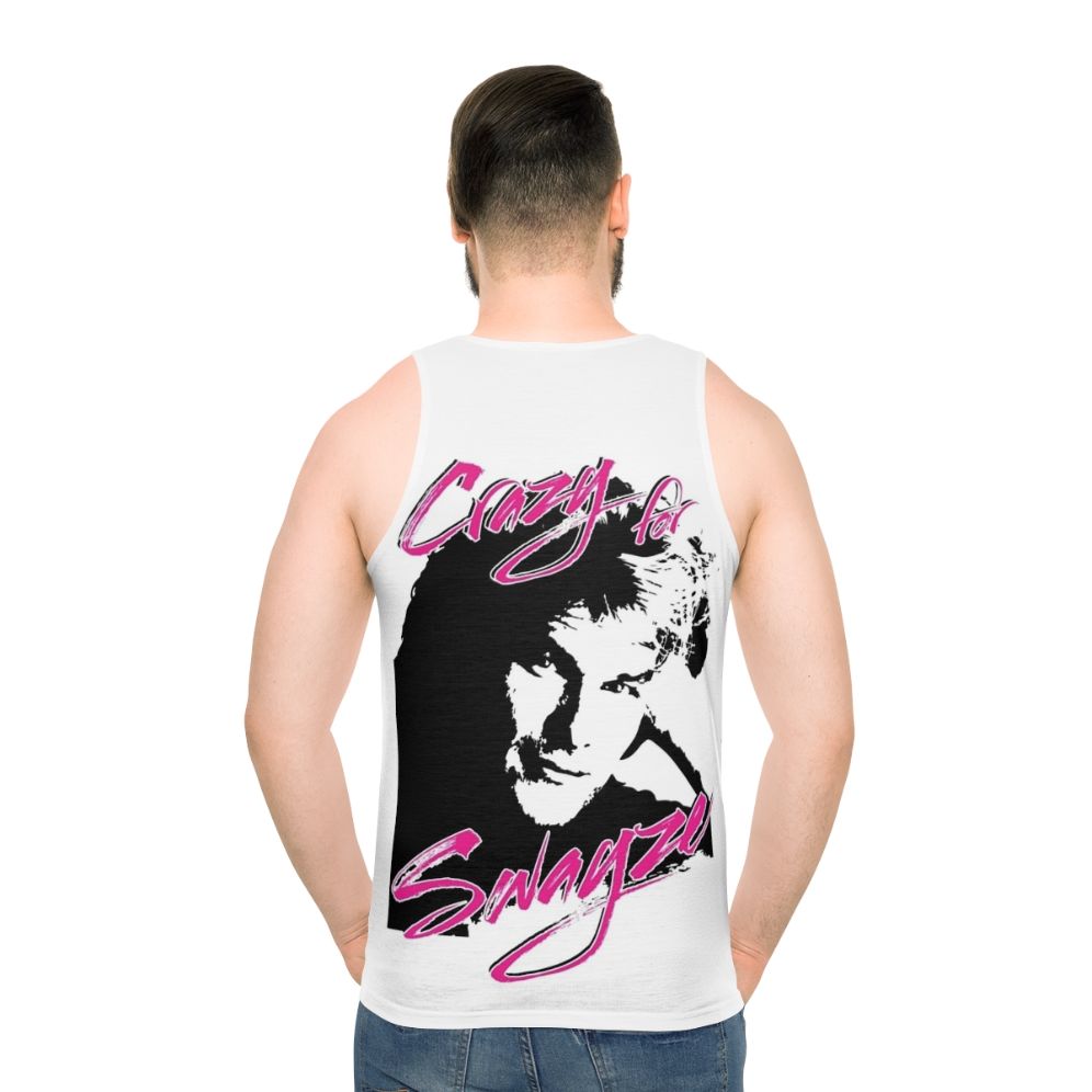 Unisex "Crazy for Swayze" Patrick Swayze Tribute Tank Top - men back