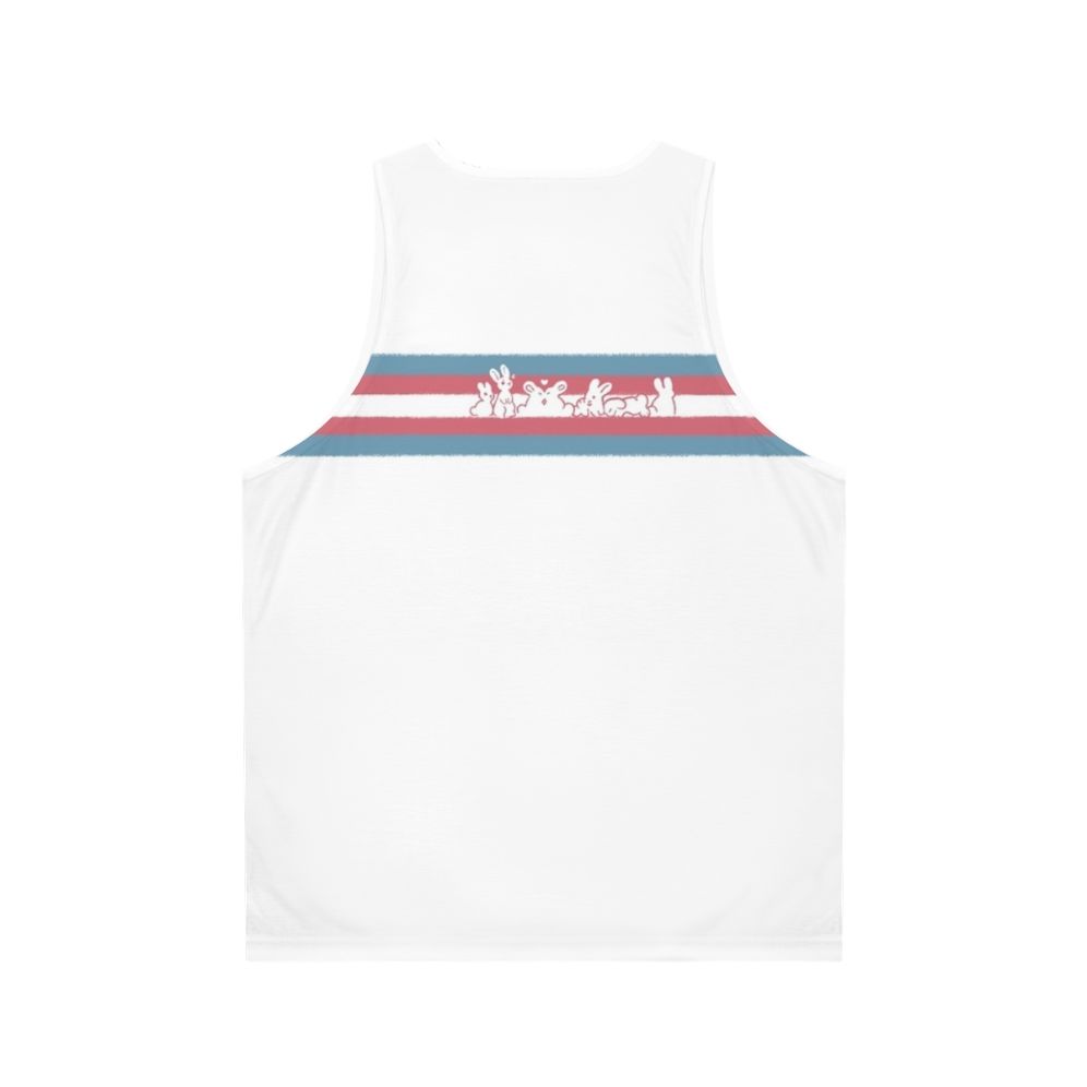 Transgender Pride Rabbit Unisex Tank Top - Back