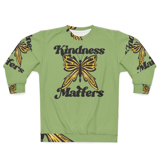 Kindness Matters Sweatshirt with Butterfly Design