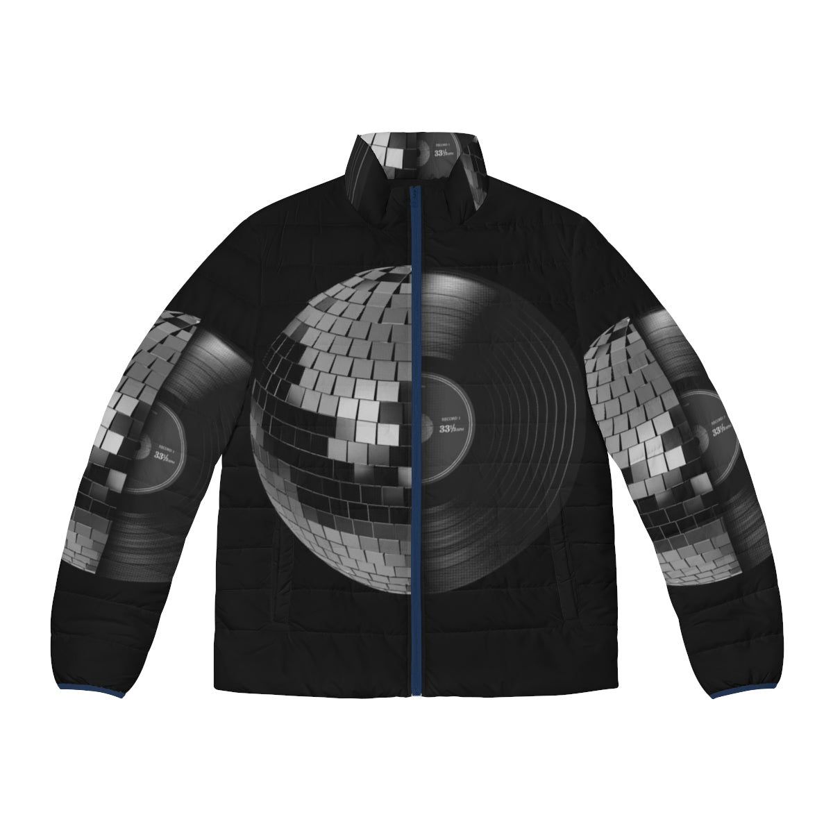 Disco Red Puffer Jacket with Star Trek Inspired Design